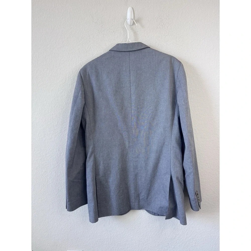 J‎ Crew Blazer Mens 40L Ludlow Gray Cotton Stretch Suit Jacket Business Workwear